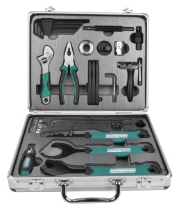 Set de unelte bicicleta Bruder Mannesmann M00650 33 piese cu geanta de transport