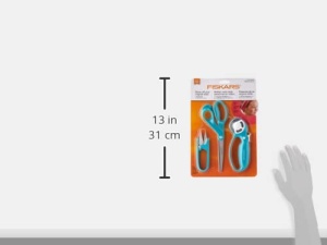 Set de unelte pentru croitorie Fiskars, 3 piese, confort, turcoaz - Img 4