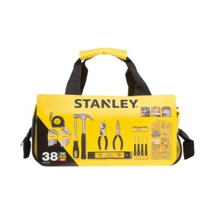 Set de Unelte STANLEY 38 Piese cu Geanta de Transport, Include Ciocan, Surubelnite, Chei