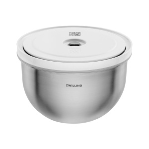 Set de vase cu vacuum ZWILLING Fresh Save Bowls 9 piese inox argintiu-alb - Img 6