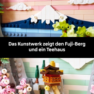 Set DIY LEGO Art Peisaj cu Flori de Cires - 3D, Cadou pentru Adulti, 31218 - Img 3