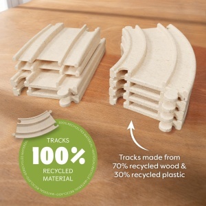 Set extensie HABA Cars 2011844001 - Elemente mari usor de conectat din materiale reciclate - Img 3
