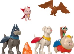 Set Figurine DC League of Super-Pets HGL00 - 6 Figurine cu Accesorii pentru Copii