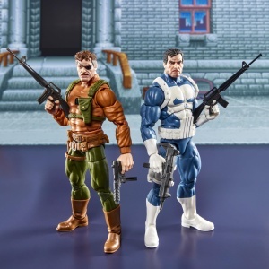 Set Figurine de Colectie Hasbro Marvel Legends - Punisher si Nick Fury, 15 cm, 20 Accesorii - Img 3