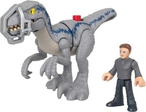 Set Figurine Fisher-Price Jurassic World - Blue si Owen, pentru copii 3 - Img 5