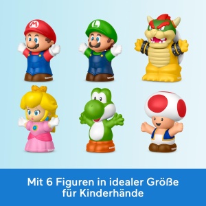 Set Figurine Fisher-Price Little People Super Mario, 6 personaje, pentru copii - Img 3