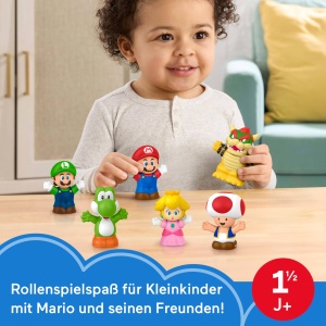 Set Figurine Fisher-Price Little People Super Mario, 6 personaje, pentru copii - Img 2