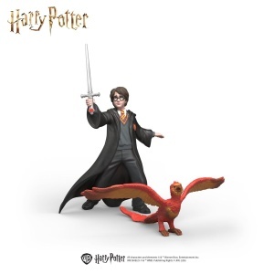 Set Figurine Harry Potter Schleich - Harry Potter si Fawkes cu Sabie, Detaliat - Img 3