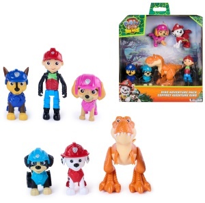 Set Figurine PAW Patrol Dino Aventuri - 6 Piese, pentru copii de la 3 ani