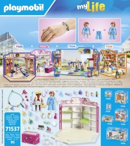 Set Figurine PLAYMOBIL MyLife 71537 Beauty Boutique, 5 ani, accesorii incluse - Img 5
