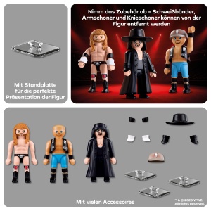 Set Figurine PLAYMOBIL WWE Attitude Era - Undertaker, Stone Cold, Triple H - Img 4