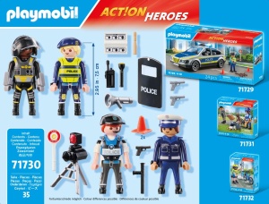 Set Figurine Politie PLAYMOBIL 71730 pentru copii de la 4 ani, creativitate si aventura - Img 2