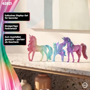 Set figurine Regenbogeneinhorn Schleich 42821 3 piese, design detaliat - Img 5