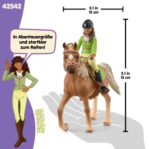 Set Figurine Schleich Horse Club Sarah si Mystery, 10 Piese, pentru Copii 5-12 Ani - Img 5