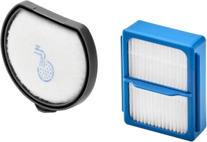 Set filtre aspirator AEG QX9, 1 Vormotorfilter si 1 Hygienefilter, lavabile, negru