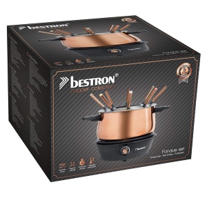 Set Fondue Bestron AFD850CO pentru 8 persoane, capacitate 1.5 l, putere 1500 W, culoare cupru - Img 5