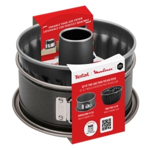 Set forme de copt Tefal J176S204 pentru friteuza cu aer cald antiaderente distributie uniforma a caldurii - Img 9