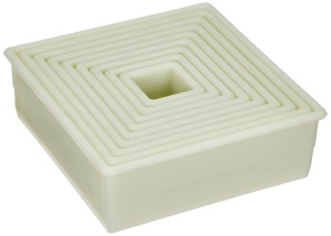 Set forme pentru taiat aluaturi IBILI Corta Masas Cuadrado Liso 9 piese design robust - Img 5