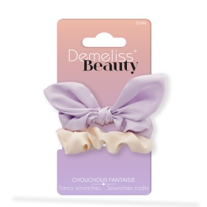 Set Foulchie si Haargummi Demeliss Beauty Prevenire Haarbruch, Culoare Aleatorie - Img 3