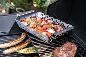 Set grill ZWILLING BBQ 2 piese din otel inoxidabil pentru legume carne si peste usor de curatat - Img 5