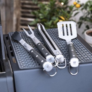 Set Grill ZWILLING BBQ 5 piese, ustensile din otel inoxidabil, manere lungi, cu geanta - Img 2