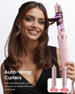 Set Hairstyler MESCOMB 5 in 1, 110.000 Umin, cu Ioni, pentru Stilizare si Volum - Img 3