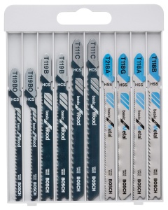 Set lame de ferastrau pendular Bosch Professional 10 piese Basic pentru lemn si metal - Img 6