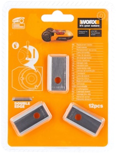 Set lame de schimb pentru robot tuns gazon Worx WA0190, 12 lame si 12 suruburi, compatibil cu toate modelele Landroid - Img 2