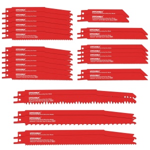 Set lame fierastrau pendular HYCHIKA, 32 piese, pentru taiere lemn si metal, cu organizator