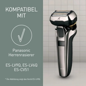 Set lame si folie de ras Panasonic WES9038Y1361 pentru aparate ES-LV9Q ES-LV6Q ES-CV51 5 lame otel japonez - Img 3