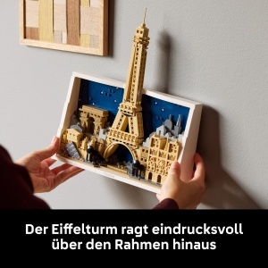 Set LEGO Architecture Paris Stadt der Liebe 21064, 958 piese, decoratiune 3D - Img 7