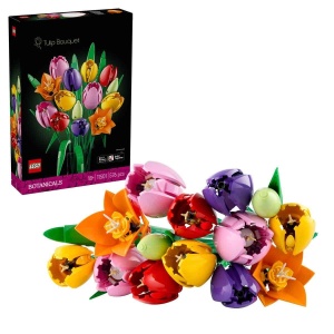 Set LEGO Botanicals Buchet de Lalele 11501 - 14 Lalele Colorate, DIY Decoratiune - Img 1