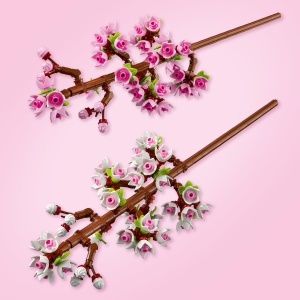 Set LEGO Botanicals Kirschbluten 40725 - 430 piese, flori artificiale, decoratiune birou - Img 6