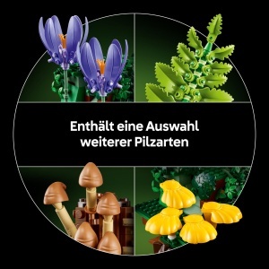 Set LEGO Botanicals Waldpilze - Plante artificiale pentru decor - 806 piese - Img 6
