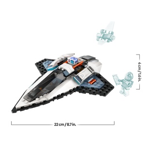 Set LEGO City Raumschiff 60430 cu astronaut si drone, 240 piese, pentru copii 6 - Img 9