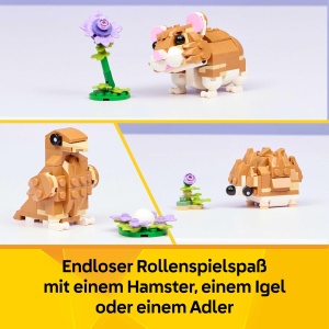 Set LEGO Creator 3in1 Hamster cu Floare - 166 piese, pentru copii 7 - Img 3
