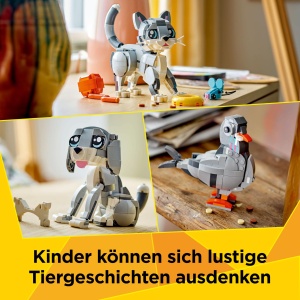 Set LEGO Creator 3in1 Pisica Gri 31163 - 3 Figurine, pentru copii peste 8 ani - Img 3