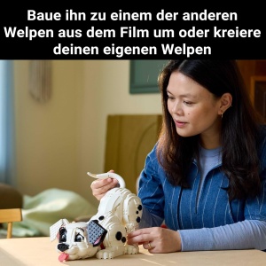 Set LEGO Disney - Caine Dalmatian 101 Dalmatiner 43269, 1722 piese, pentru adulti - Img 3
