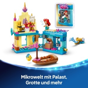 Set LEGO Disney Princess Arielles Mini-Castel cu Figurine, 179 Piese - Img 3