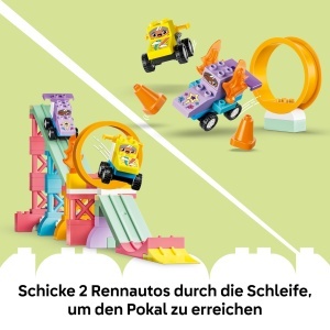 Set LEGO DUPLO 3-in-1 cu 111 piese, 2 masini, joc creativ pentru copii - Img 6