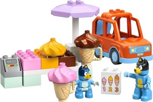 Set LEGO DUPLO Bluey 10458 Eisdiele cu masina si 2 figurine pentru copii 2 ani - Img 10