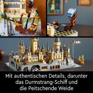 Set LEGO Harry Potter Castelul Hogwarts 76419 pentru adulti 2660 piese cu turnuri si detalii iconice - Img 4