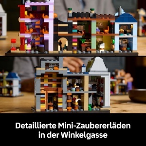 Set LEGO Harry Potter Winkelgasse 76444 cu 12 Mikrofiguri, 2750 piese - Img 4