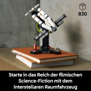 Set LEGO Icons Astronaut 11389 - Raumschiff in Mikromastab, 830 piese, cu Minifigurine - Img 2
