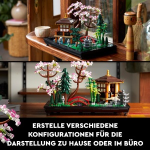 Set LEGO Icons - Gradina Linistii 10315, Pavilion, Koi, Lotus, Deko - Img 6