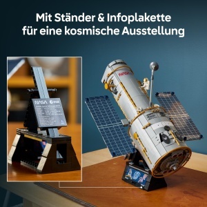 Set LEGO Icons Hubble Telescop - 1252 piese, model 3D, pentru adulti - Img 6