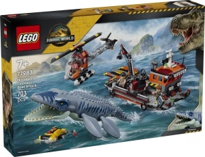 Set LEGO Jurassic World Mosasaurier - 3 Minifiguri, Joc de Rol, 7 Ani - Img 8