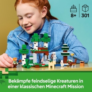 Set LEGO Minecraft - Erstes Abenteuer in der Noapte, 7 Figurine, 301 Piese - Img 2