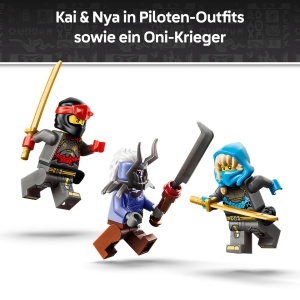 Set LEGO NINJAGO Die Zwillings-Titanmechs - 1707 piese, cu 3 minifigurine, pentru copii de la 12 ani - Img 5
