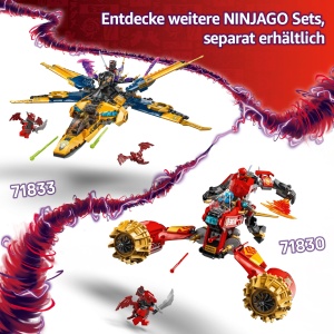 Set LEGO NINJAGO Kais Sturmreiter-Mech 71830 cu 3 Minifiguri, 333 Piese - Img 7